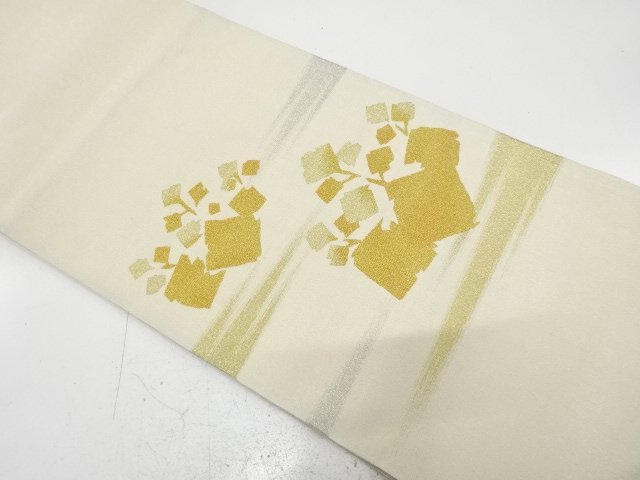 綴れ　桐に霞模様織り出し　袋帯